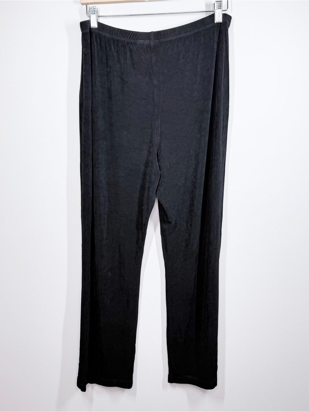 Chico's Travelers High Waisted Black Acetate Straight Leg Pants Chico's 2S 12/14